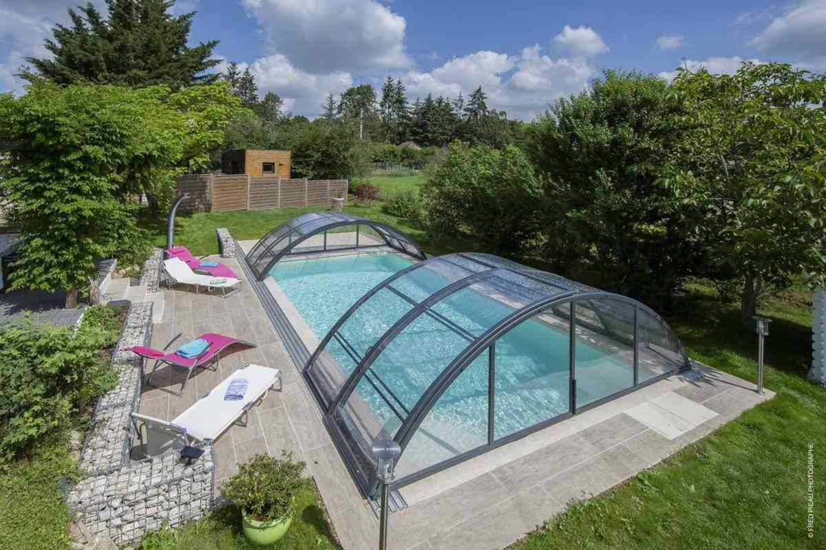 Au Coeur Du Bien Etre, Chambre D'Hotes Avec Piscine Chauffee Et Couverte, Spa, Sauna, Massages Monteaux Dış mekan fotoğraf