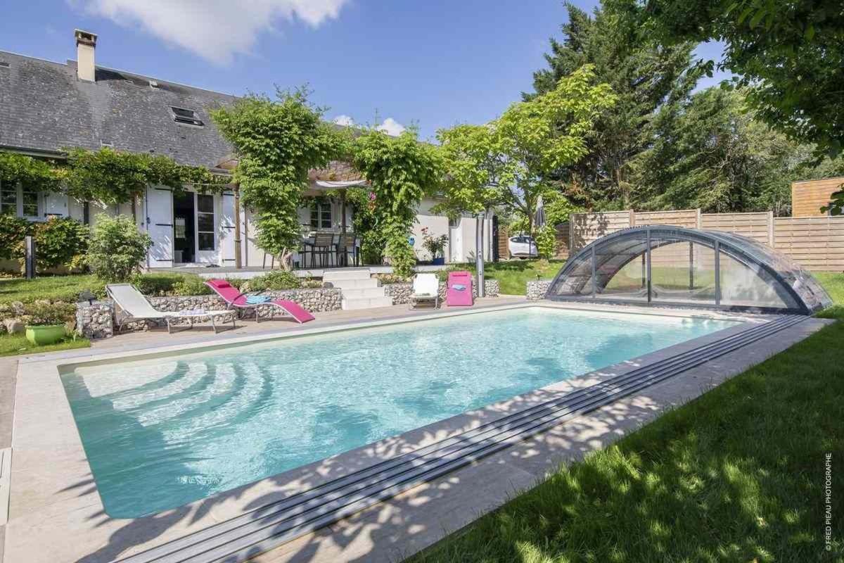 Au Coeur Du Bien Etre, Chambre D'Hotes Avec Piscine Chauffee Et Couverte, Spa, Sauna, Massages Monteaux Dış mekan fotoğraf