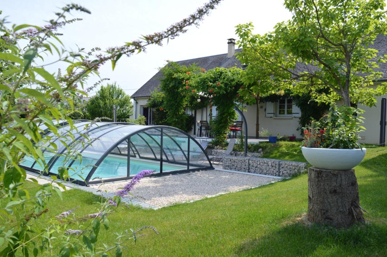 Au Coeur Du Bien Etre, Chambre D'Hotes Avec Piscine Chauffee Et Couverte, Spa, Sauna, Massages Monteaux Dış mekan fotoğraf